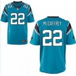 Men's 2017 NFL Draft Carolina Panthers #22 Christian McCaffrey Light Blue Alternate Stitched NFL Nike Elite Jersey