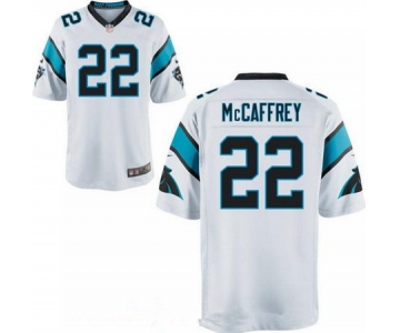 Men's 2017 NFL Draft Carolina Panthers #22 Christian McCaffrey White Road Stitched NFL Nike Elite Jersey