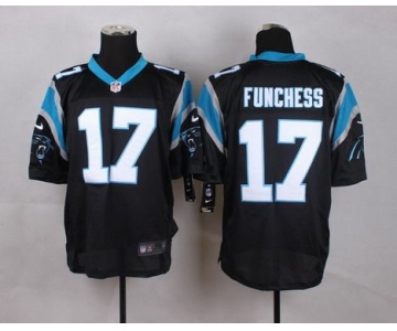 Men's Carolina Panthers #17 Devin Funchess Nike Black Elite Jersey