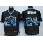 Men's Carolina Panthers #24 Josh Norman Black Drift Fashion NFL Nike Elite Jersey