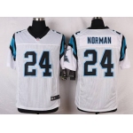 Men's Carolina Panthers #24 Josh Norman White Road NFL Nike Elite Jersey