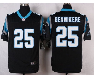 Men's Carolina Panthers #25 Bene Benwikere Black Team Color NFL Nike Elite Jersey