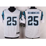 Men's Carolina Panthers #25 Bene Benwikere White Road NFL Nike Elite Jersey