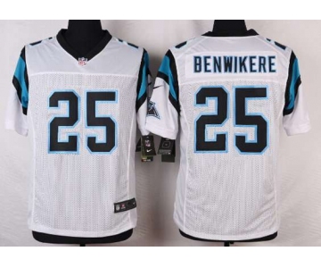 Men's Carolina Panthers #25 Bene Benwikere White Road NFL Nike Elite Jersey