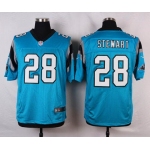 Men's Carolina Panthers #28 Jonathan Stewart Light Blue Alternate NFL Nike Elite Jersey