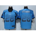 Men's Carolina Panthers #28 Jonathan Stewart Light Blue Drift Fashion NFL Nike Elite Jersey