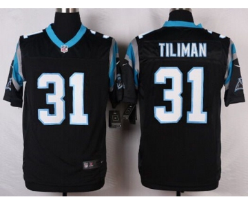 Men's Carolina Panthers #31 Charles Tillman Black Team Color NFL Nike Elite Jersey