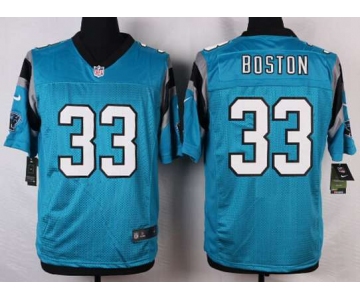 Men's Carolina Panthers #33 Tre Boston Light Blue Alternate NFL Nike Elite Jersey