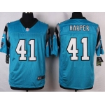 Men's Carolina Panthers #41 Roman Harper Light Blue Alternate NFL Nike Elite Jersey