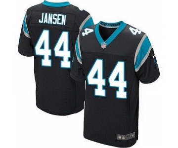 Men's Carolina Panthers #44 J. J. Jansen Black Team Color NFL Nike Elite Jersey