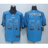 Men's Carolina Panthers #54 Shaq Thompson Nike Drift Fashion Blue Elite Jersey