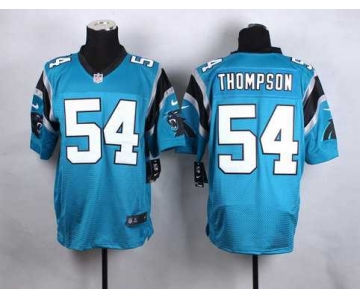 Men's Carolina Panthers #54 Shaq Thompson Nike Light Blue Elite Jersey