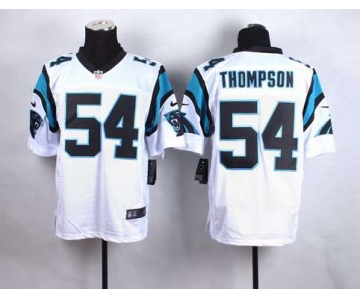 Men's Carolina Panthers #54 Shaq Thompson Nike White Elite Jersey