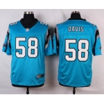 Men's Carolina Panthers #58 Thomas Davis Light Blue Alternate NFL Nike Elite Jersey