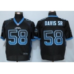 Men's Carolina Panthers #58 Thomas Davis Sr Black Drift Fashion NFL Nike Elite Jersey