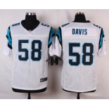 Men's Carolina Panthers #58 Thomas Davis White Road NFL Nike Elite Jersey