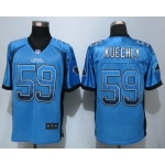 Men's Carolina Panthers #59 Luke Kuechly Light Blue Drift Fashion NFL Nike Jersey