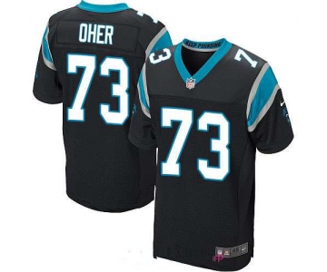 Men's Carolina Panthers #73 Michael Oher Black Team Color Stitched NFL Nike Elite Jersey