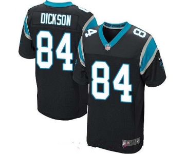 Men's Carolina Panthers #84 Ed Dickson Black Team Color Stitched NFL Nike Elite Jersey