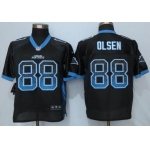 Men's Carolina Panthers #88 Greg Olsen Black Drift Fashion NFL Nike Elite Jersey