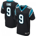 Men's Carolina Panthers #9 Graham Gano Black Team Color NFL Nike Elite Jersey