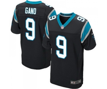 Men's Carolina Panthers #9 Graham Gano Black Team Color NFL Nike Elite Jersey