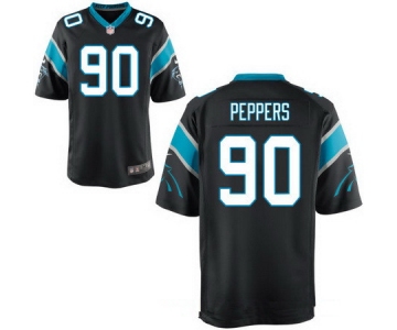 Men's Carolina Panthers #90 Julius Peppers Black Team Color Stitched NFL Nike Elite Jersey