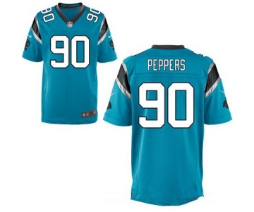 Men's Carolina Panthers #90 Julius Peppers Light Blue Alternate Stitched NFL Nike Elite Jersey