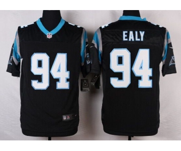 Men's Carolina Panthers #94 Kony Ealy Black Team Color NFL Nike Elite Jersey