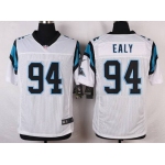 Men's Carolina Panthers #94 Kony Ealy White Road NFL Nike Elite Jersey