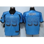 Men's Carolina Panthers #99 Kawann Short Light Blue Drift Fashion NFL Nike Elite Jersey