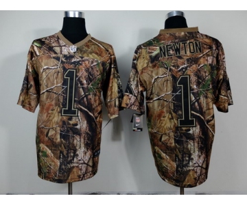 Nike Carolina Panthers #1 Cam Newton Realtree Camo Elite Jersey