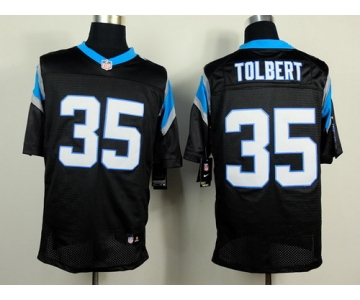 Nike Carolina Panthers #35 Mike Tolbert Black Elite Jersey