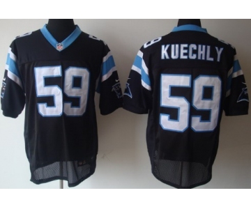 Nike Carolina Panthers #59 Luke Kuechly Black Elite Jersey