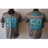 Nike Carolina Panthers #59 Luke Kuechly Gray Shadow Elite Jersey