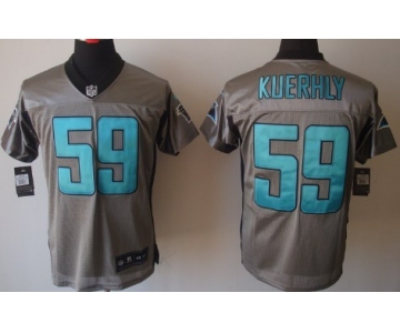 Nike Carolina Panthers #59 Luke Kuechly Gray Shadow Elite Jersey