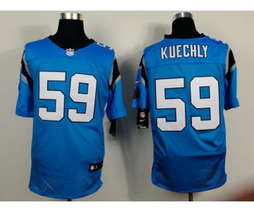 Nike Carolina Panthers #59 Luke Kuechly Light Blue Elite Jersey