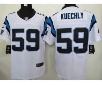 Nike Carolina Panthers #59 Luke Kuechly White Elite Jersey