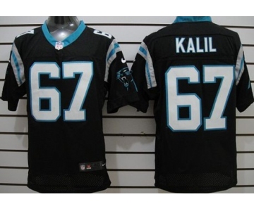 Nike Carolina Panthers #67 Ryan Kalil Black Elite Jersey