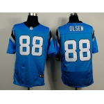 Nike Carolina Panthers #88 Greg Olsen Light Blue Elite Jersey