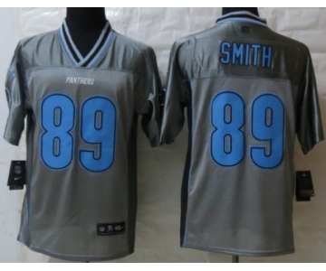 Nike Carolina Panthers #89 Steve Smith 2013 Gray Vapor Elite Jersey