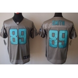 Nike Carolina Panthers #89 Steve Smith Gray Shadow Elite Jersey