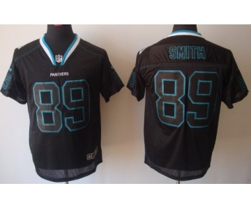 Nike Carolina Panthers #89 Steve Smith Lights Out Black Elite Jersey