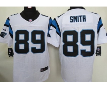 Nike Carolina Panthers #89 Steve Smith White Elite Jersey