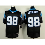 Nike Carolina Panthers #98 Star Lotulelei Black Elite Jersey