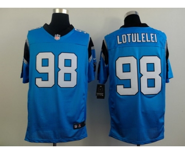 Nike Carolina Panthers #98 Star Lotulelei Light Blue Elite Jersey