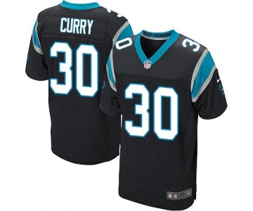 Nike Panthers #30 Stephen Curry Black Team Color Men's Stitched NFL Elite Jersey