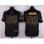 Nike Panthers #58 Thomas Davis Sr Black Men's Stitched NFL Elite Pro Line Gold Collection Jersey