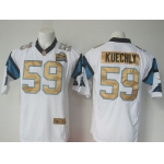 Nike Panthers #59 Luke Kuechly White Super Bowl 50 Collection Men's Stitched NFL Elite Jersey