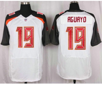 Men's Tampa Bay Buccaneers #19 Roberto Aguayo White Road NFL Nike Elite Jersey